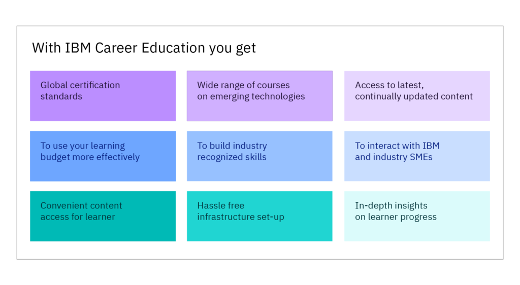 ibm education program with Indinterns